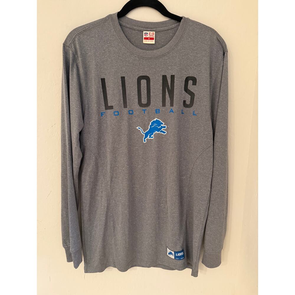 Detroit Lions Mens Ultra Game Long Sleeve T-shirt Size Medium- NWOT